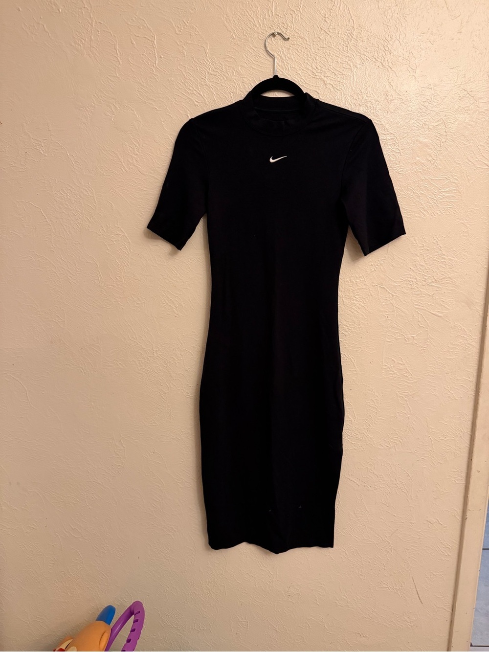 Nike Black Midi Swoosh Dress